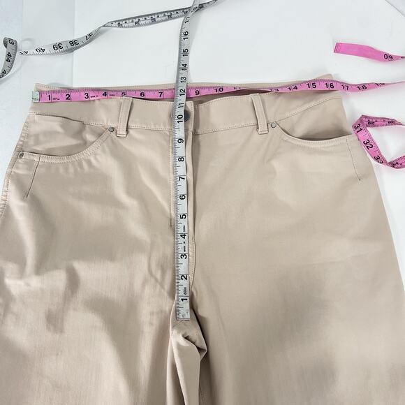 Lululemon Pants Womens size 12 City Sleek 5 Pocket Straight Leg Beige Khaki - Picture 8 of 11